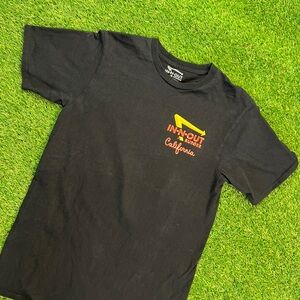 Red and Black Short Sleeve Tee with‎ Graphic Design